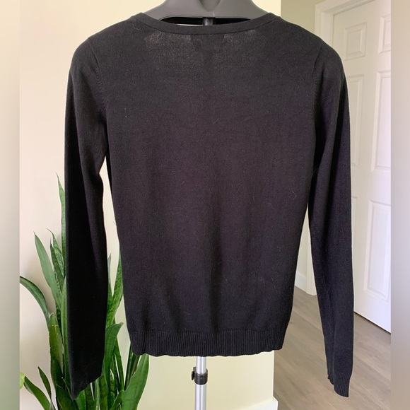 MNG by Mango Black V-neck Cardigan - Picture 2 of 4